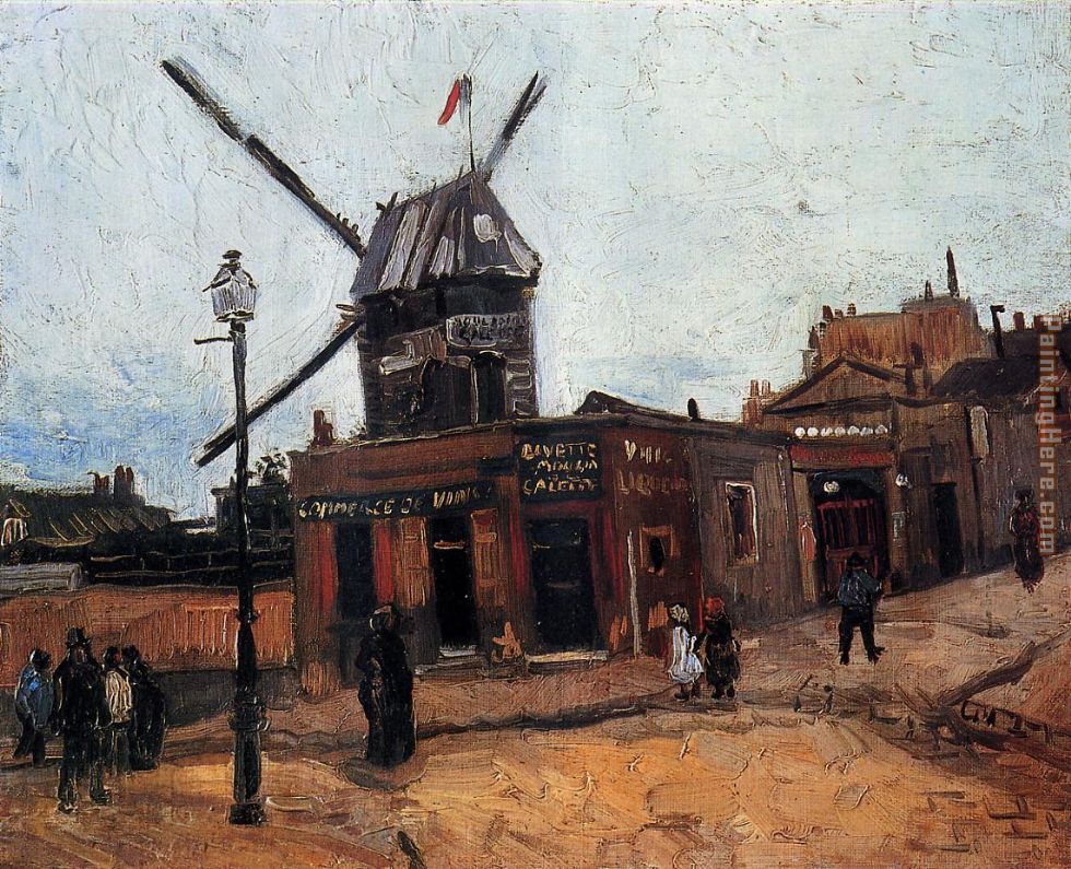 Le Moulin de la Galette painting - Vincent van Gogh Le Moulin de la Galette art painting